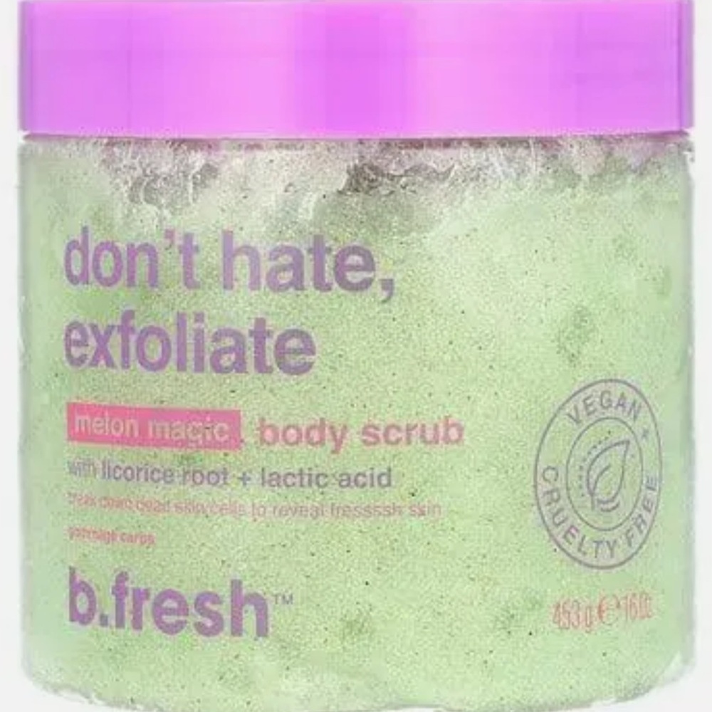 fresh Melon Magic Exfoliating Scrub - Green and Pink